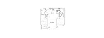 B5 Floor Plan at Cypress Court, Minnesota, 56303