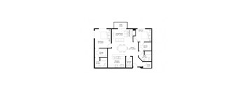 B10 Floor Plan at Grand Gateway, St Cloud, 56301
