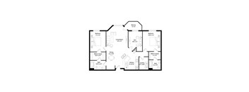B10R Floor Plan at Regency Park, Minnesota, 56304