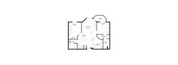 B2R Floor Plan at Regency Park, Minnesota