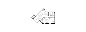 B4R Floor Plan at Regency Park, St Cloud, MN 56304