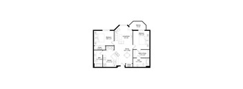 B5R Floor Plan at Regency Park, St Cloud, MN