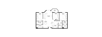 C1R Floor Plan at Regency Park, St Cloud