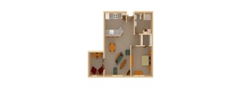 A2 Floor Plan at The Ponds at Heritage Place, Minnesota