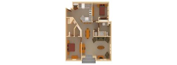 B2 Floor Plan at The Ponds at Heritage Place, Sartell, MN 56377