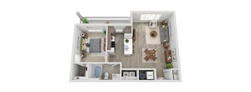 A1C Floor Plan at Momentum at First Creek, Denver