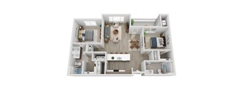B2B Floor Plan at Momentum at First Creek, Denver, CO, 80249