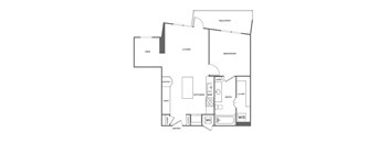 1 bed 1 bath, 783 to 864 square feet