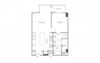 1 bed 1 bath, 922 square feet