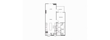 1 bed 1 bath, 1171 square feet
