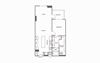 1 bed 1 bath, 1171 square feet