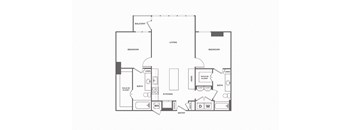 2 bed 2 bath, 1224 square feet