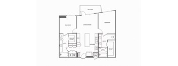 2 bed 2 bath, 1276 square feet