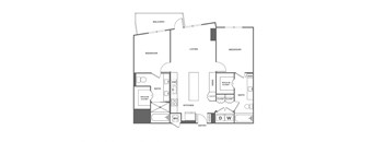2 bed 2 bath, 1294 square feet