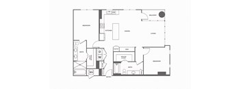 2 bed 2 bath, 1440 square feet