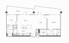 1 bed 2 bath, 1181 square feet
