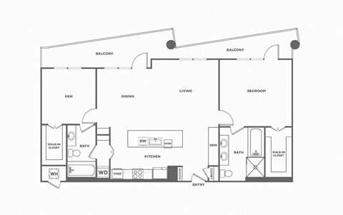 2 bed 2 bath, 1453 square feet