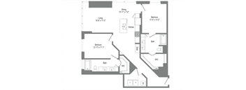 floor plan photo of the mason flats at township square in pleasanton, ca