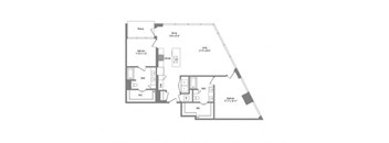 a black and white floor plan of a house