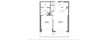 a floor plan of a small apartment