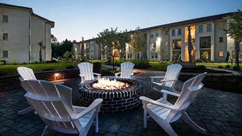 Outdoor courtyard with fire pit Outdoor courtyard with fire pit at Two Addison Place, Georgia, 31322 - Photo Gallery 6
