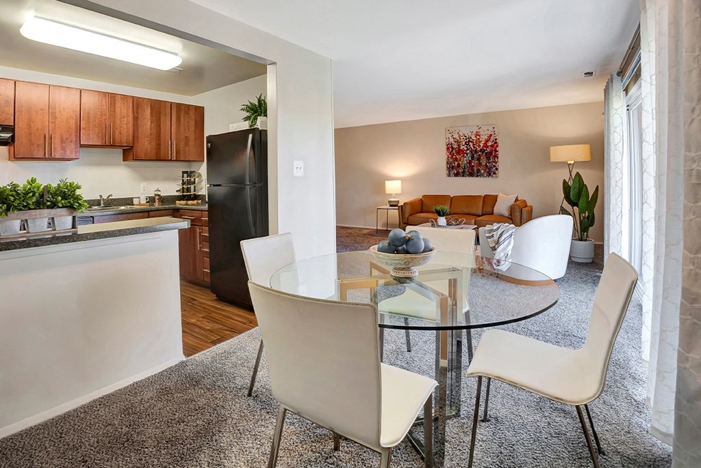 Open Dining Room and Living Room at Kenilworth at Charles Apartments, Maryland, 21204