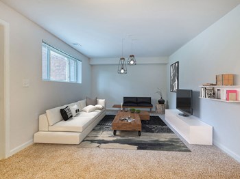 Modern Living Room Modern Living Room at Cardiff Hall Apartments, Towson - Photo Gallery 4