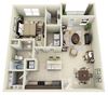 A2 Floor Plan A2 Floor Plan at Carolina Point Apartments, Greenville, 29607