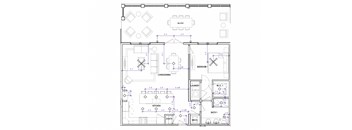 A2b Floor Plan at The Apartments at St. Marys, Raleigh, NC, 27605