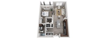 A3 Floorplan | 757 Sq. Ft. at Elevate at Brighton Park, Summerville