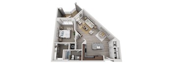 A5 Floorplan | 857 Sq. Ft. at Elevate at Brighton Park, Summerville, SC, 29486