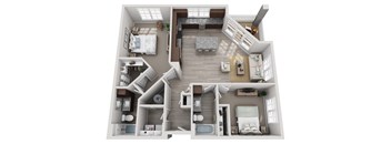 B3 Floorplan | 1,142 Sq. Ft. at Elevate at Brighton Park, Summerville, 29486