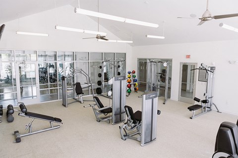 Fitness center at Sycamore at Tyvola, Charlotte