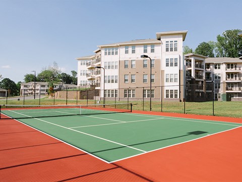 Tennis courts at Sycamore at Tyvola, North Carolina