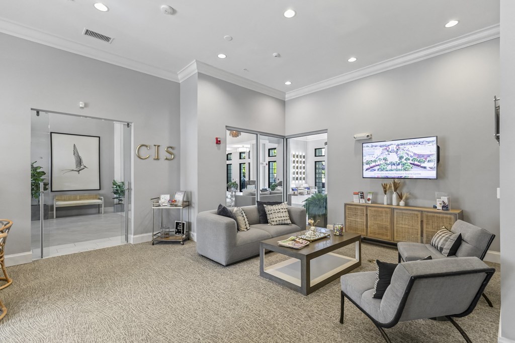 office with seating area at Central Island Square, South Carolina, 29492