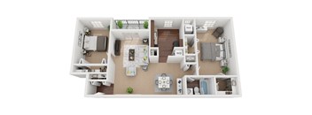 Baldwin renovated 2 bedroom 1 bath closed den  at Courthouse Square Apartments, Towson, MD