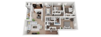 3 Bedroom 2 Bath 1500 SF at Courthouse Square Apartments, Towson, Maryland