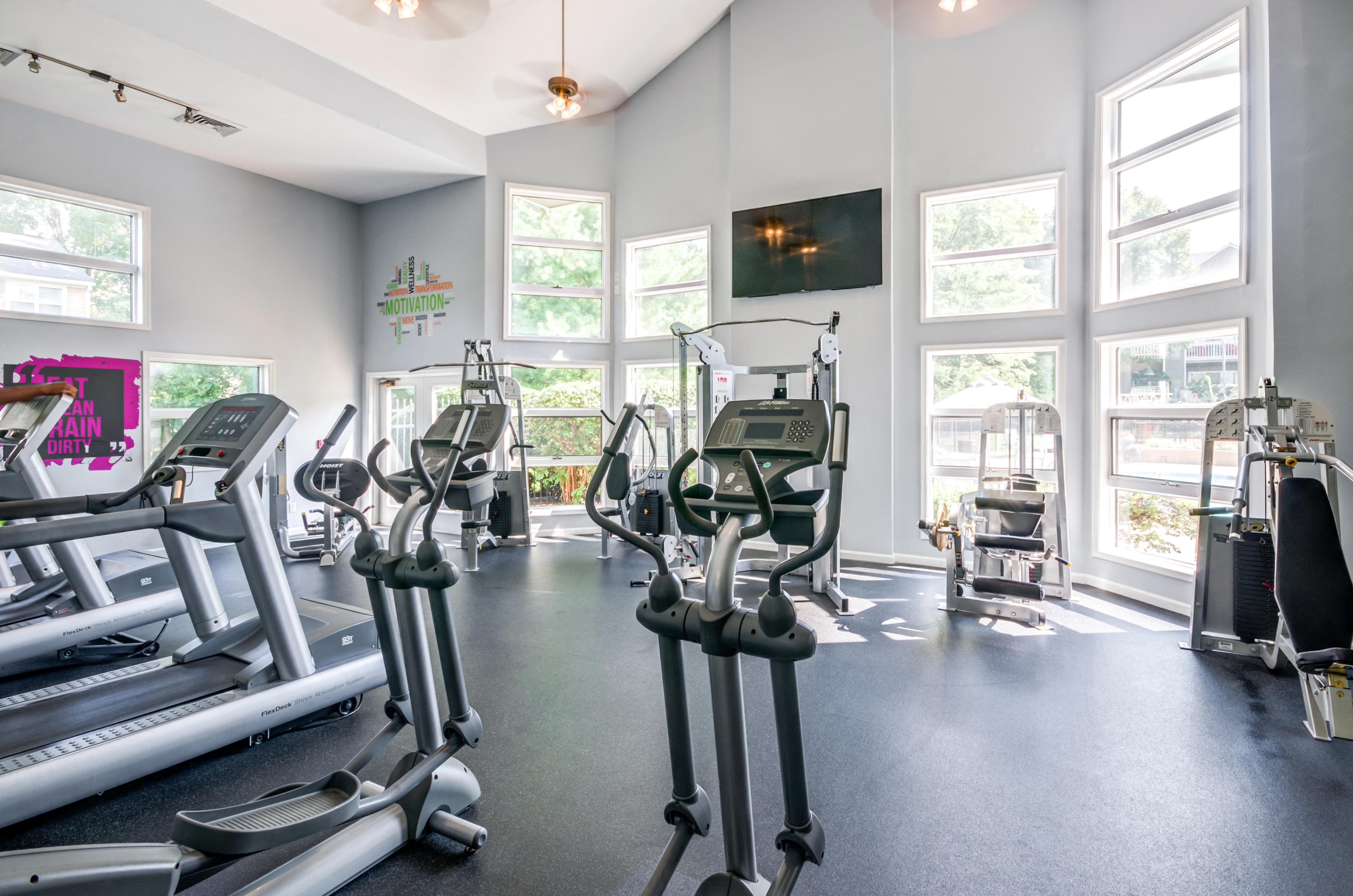 24 Hour Fitness Center at The Crossings at White Marsh Apartments, Maryland