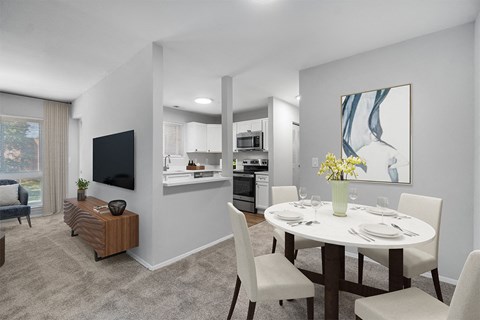 dining room with round table and chairs at Westwinds Apartments, Annapolis, MD