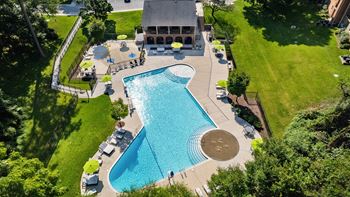 Aerial View at Courthouse Square Apartments, Towson