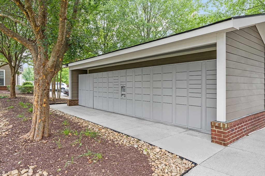 Package reception and mail center at Fortress Grove, Tennessee, 37128
