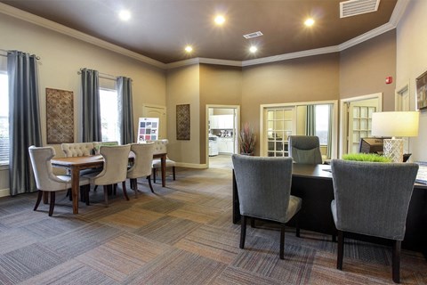 leasing office with desks and chairs at Fortress Grove, Tennessee, 37128