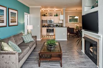 Living Room at The Grand Reserve at Tampa Palms Apartments, Tampa, 33647