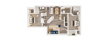 2 bed 2 bath A at Henley Tampa Palms Apartments, Tampa