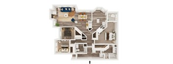 3 bed 2 bath A at Henley Tampa Palms Apartments, Tampa, Florida