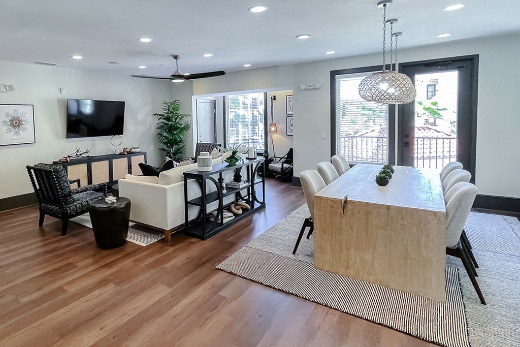 Business center area at Two Addison Place Apartments , Georgia