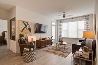 Living Room Interior at Millworks Apartments, Atlanta, 30318 - Photo Gallery 1