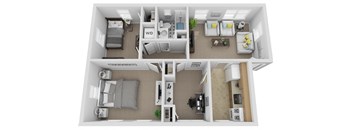 2 Bedroom 1 Bath 900sf  non renovated floor plan, Mt. Ridge Apartments, Baltimore MD