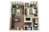 Camden 1 Bed 1 Bath Floor Plan Camden 1 Bed 1 Bath Floor Plan at Park & Kingston Charlotte NC 28203