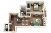 Catherine 1 Bed 1 Bath Floor Plan Catherine 1 Bed 1 Bath Floor Plan at Park & Kingston Charlotte NC 28203